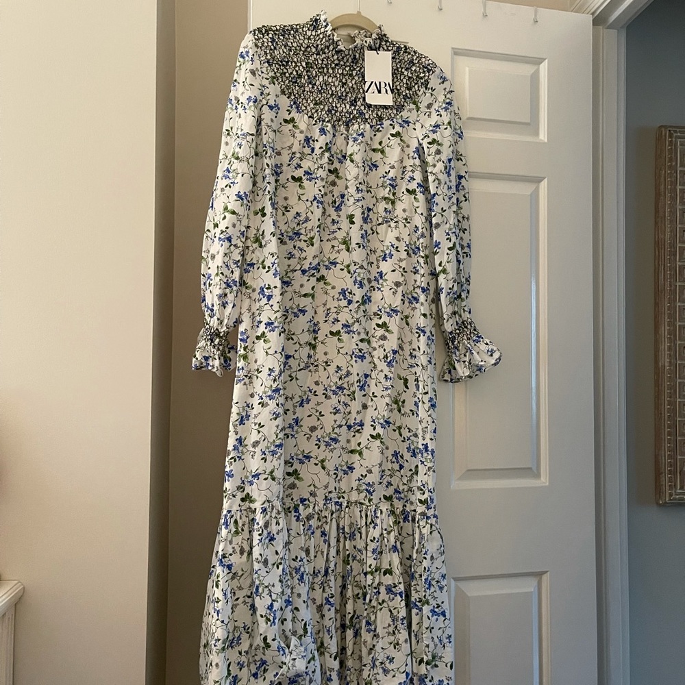 Zara floral dress grandmillennial xs